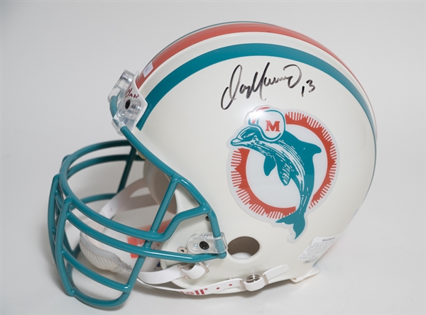 Dan Marino Signed Full Size Dolphins Riddell Helmet - UD COA